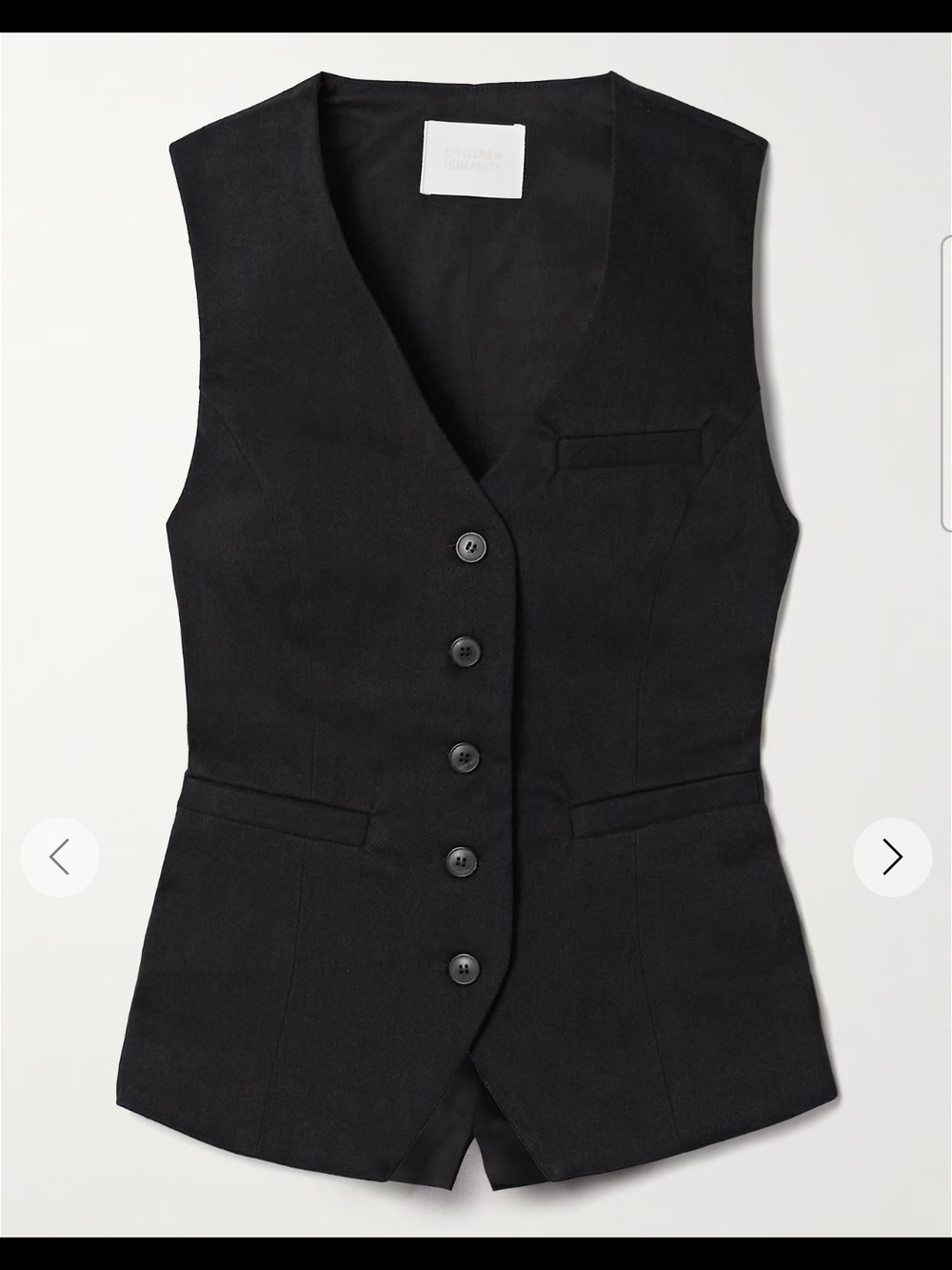Citizens Of Humanity Black Vest